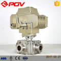 3way sanitary ball valve motor operated valve